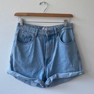 Used Zara TRF High Waist Denim Short
